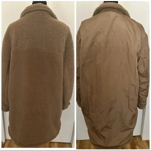 Sebby Collection Reversible Teddy Sherpa Jacket - Size L - Picture 6 of 7